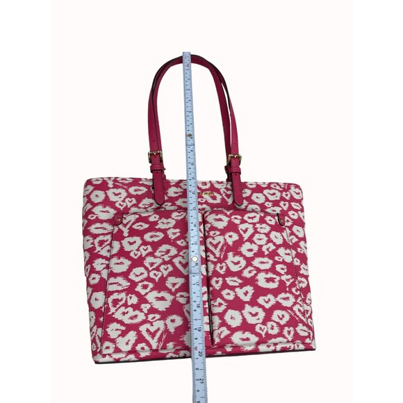 Michael Kors red women’s leather handbag purse clutch medium new SKU 4424 - Picture 15 of 16